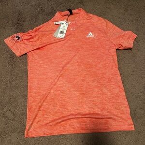 Adidas Men's Vibrant Coral Polo Shirt